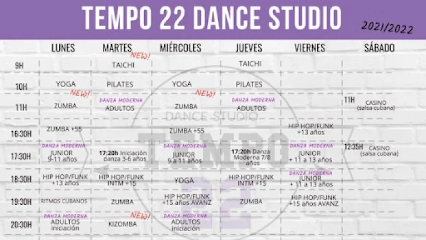 Escuela de danza TEMPO 22 dance&amp;fitness