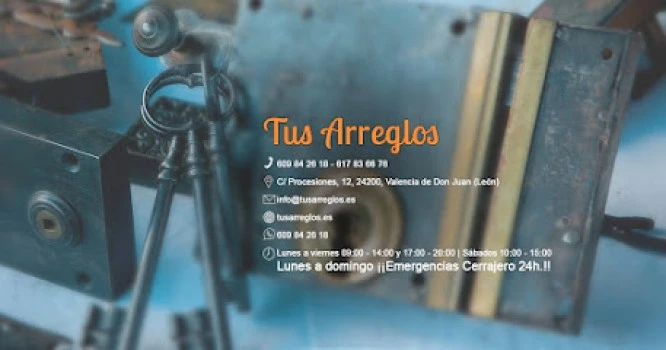 "Tus Arreglos" Cerrajero 24H, Zapatero, Artesanía Cuero