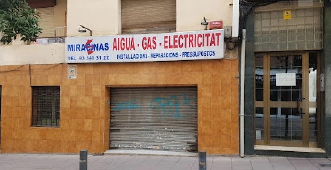 Lampistería MIRACINAS SCP ( instalaciones de agua, gas y electricidad industriales y domésticas)