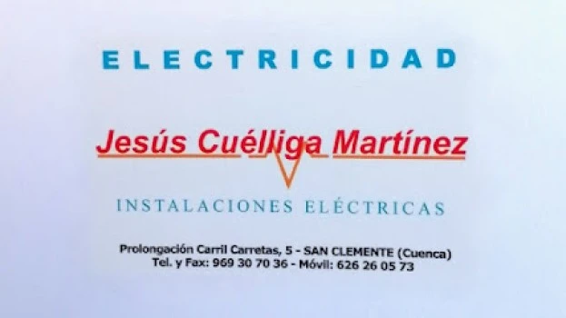 Instalaciones eléctricas JESÚS CUÉLLIGA