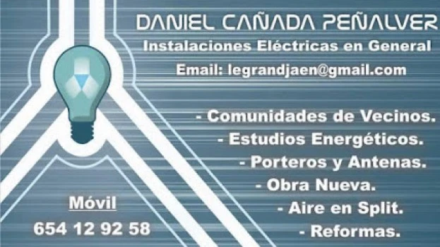 ELECTRICISTA AUTORIZADO EN JAEN CAPITAL. BOLETÍN. CERTIFICADOS.PORTEROS.