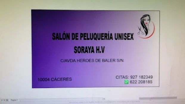Salón de peluquería Soraya H.V.